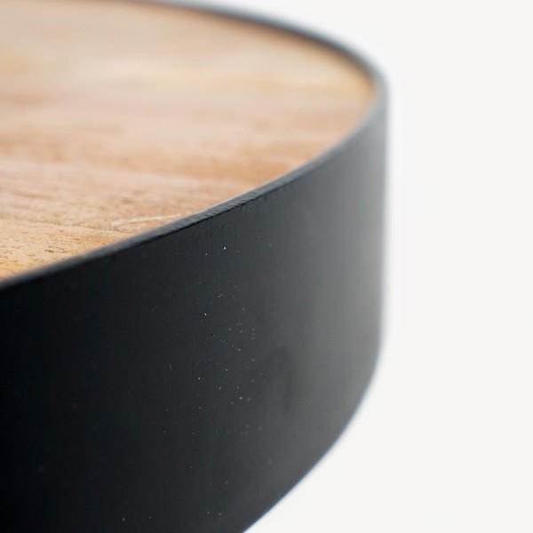 Industrieller runder Couchtisch - Simply