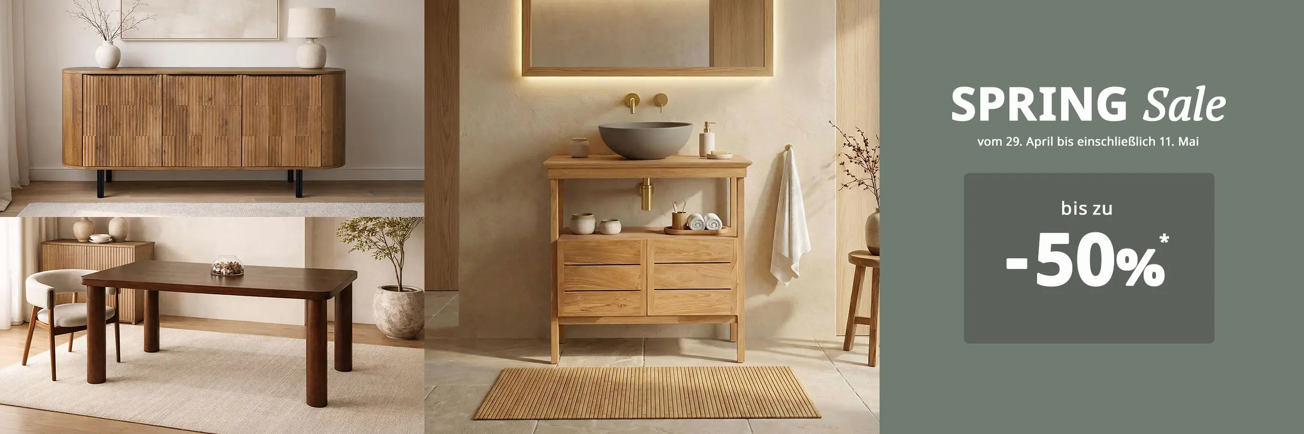 SPRING Sale – Bis zu -50%* auf eine Auswahl an Artikeln