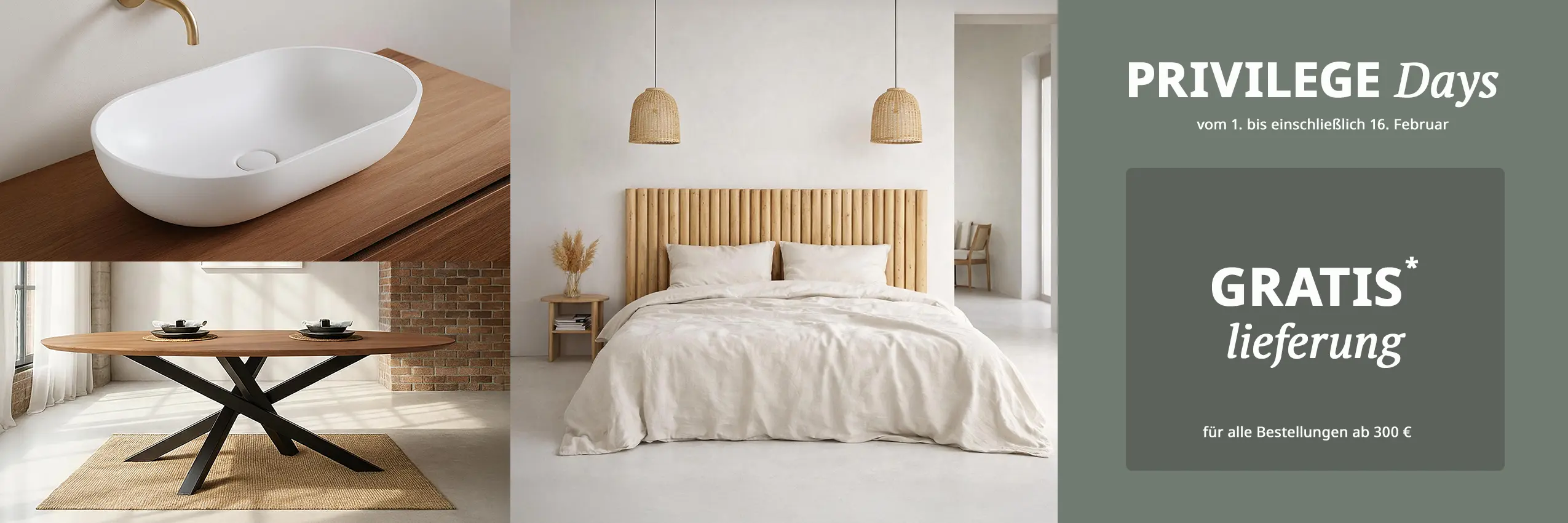 PRIVILEGE Days – Kostenlose Lieferung ab 300 € Einkaufswert